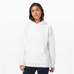 Women’s white Lululemon hoodie